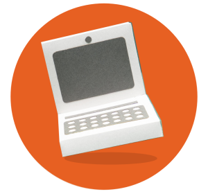 An old-school computer monitor.